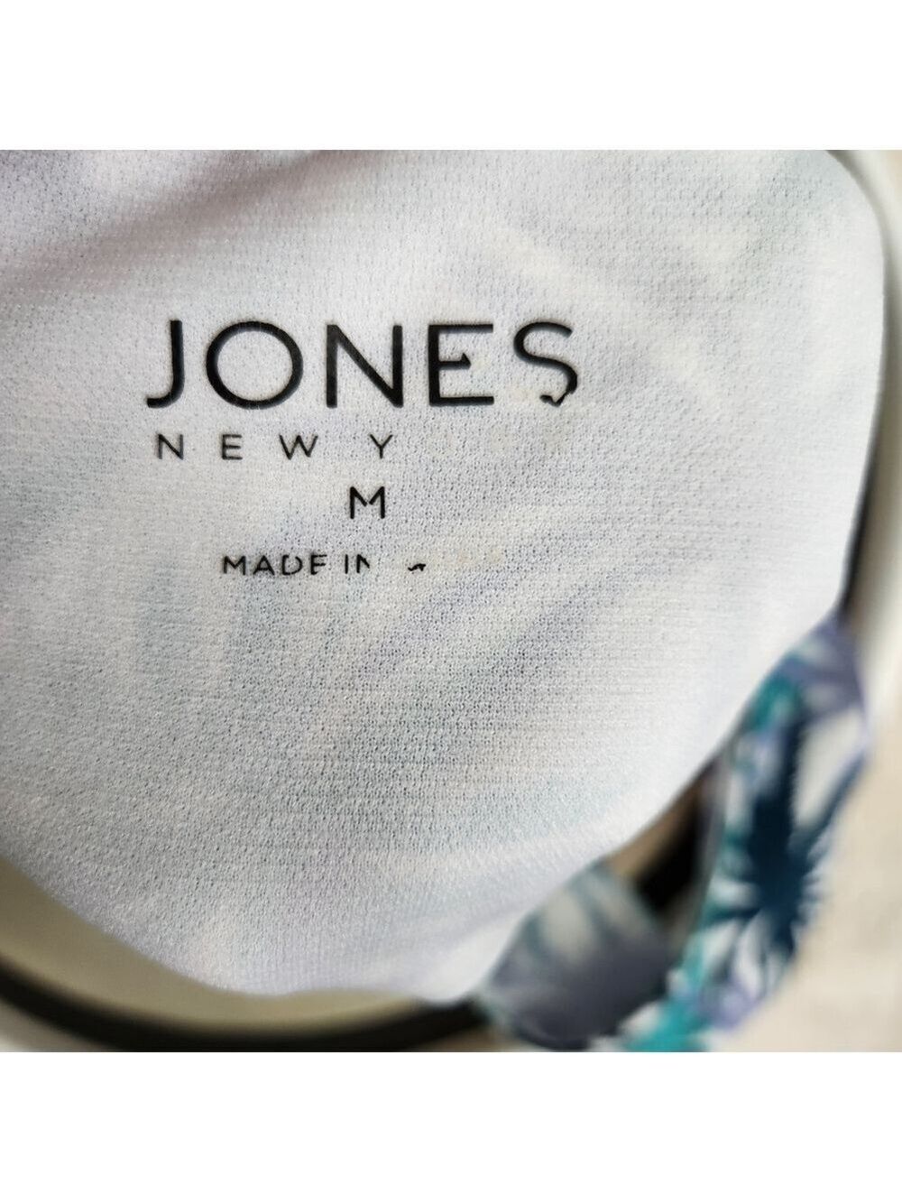 Jones New York Tropical Palm Print One Piece Ruffle Strap Bathing Suit Size M - Picture 10 of 13